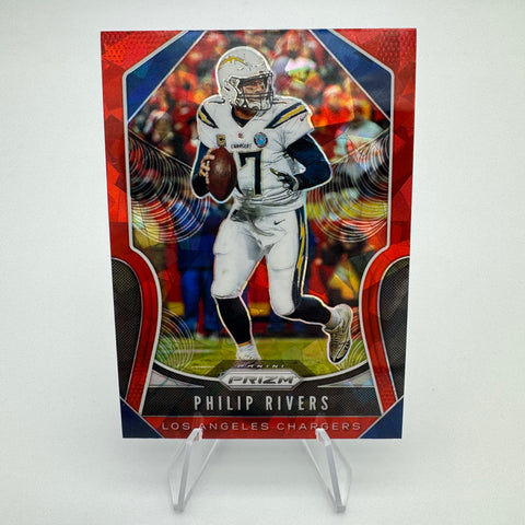 Philip Rivers 2019 Panini Prizm Red Cracked Ice