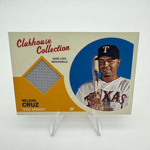 Nelson Cruz 2012 Topps Heritage Clubhouse Collection Relic