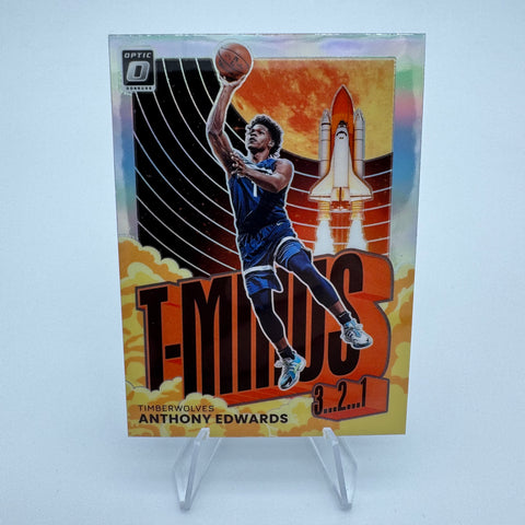 Anthony Edwards 2021-22 Panini Optic T-Minus 3.2.1 Silver Prizm