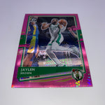 Jaylen Brown 2020-21 Panini Optic Silver Pulsar/Pink Hyper Prizm Lot