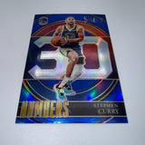 Stephen Curry 2021-22 Panini Select Numbers Blue Prizm