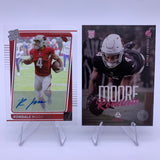 Rondale Moore 2021 Clearly Donruss Rated Rookie Auto