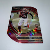 Tee Higgins 2020 Panini Slect Red Prizm Die Cut Rookie Lot