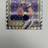 JJ McCarthy 2024 Panini Mosaic RC Notoriety Silver Prizm