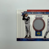 Curt Schilling Tino Martinez 2002 Upper Deck Classic World Series Matchups Relic