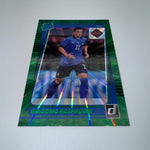 Giacomo Raspadori 2021-22 Donruss Road to Qatar Rated Rookie Green Laser Holo