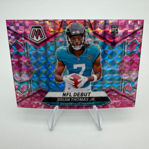 Brian Thomas Jr 2024 Panini Mosaic RC Pink Camo Prizm