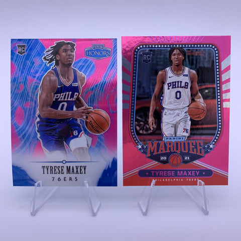 Tyrese Maxey 2020 Panini Chronicles Pink Rookie Lot