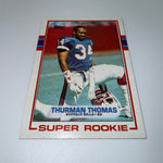 Thurman Thomas 1989 Topps Super Rookie