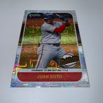 Juan Soto 2021 Panini Donruss Career Highlights Vector Parallel