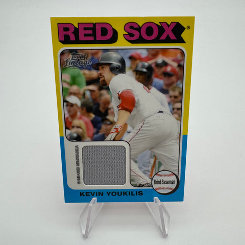 Kevin Youkilis 2011 Topps Lineage Mini 1975 Design Relics