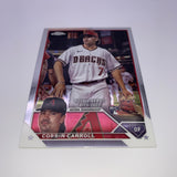 Corbin Carroll 2023 Topps Chrome Update RC Lot