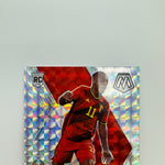 Jeremy Doku 2020-21 Panini Mosaic Euro RC Silver Reactive Prizm