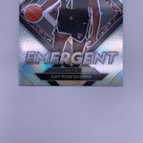 Day'ron Sharpe 2021-22 Panini Prizm Emergent RC Silver Prizm