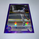 Tony Gonsolin 2022 Topps Chrome Update Purple Refractor