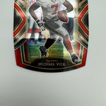 Michael Vick 2020 Panini Select Red Prizm Die Cut Club Level