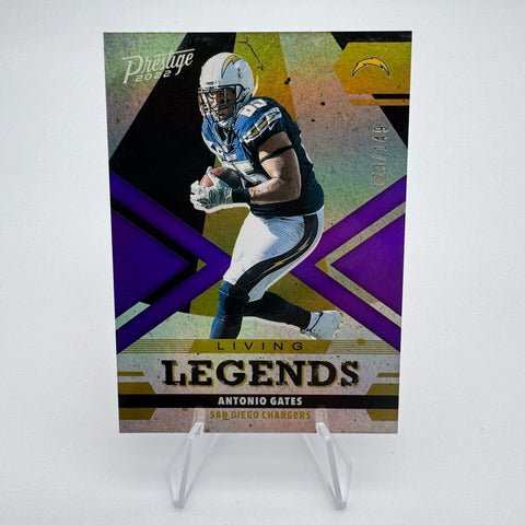 Antonio Gates 2022 Panini Prestige Living Legends Xtra Points Purple /149