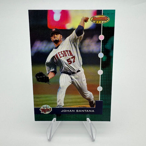 Johan Santana 2005 Bowman Best Green Refractor /899