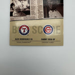 Alex Rodriguez/Sammy Sosa 2003 Fleer Box Score Press Clippings /250