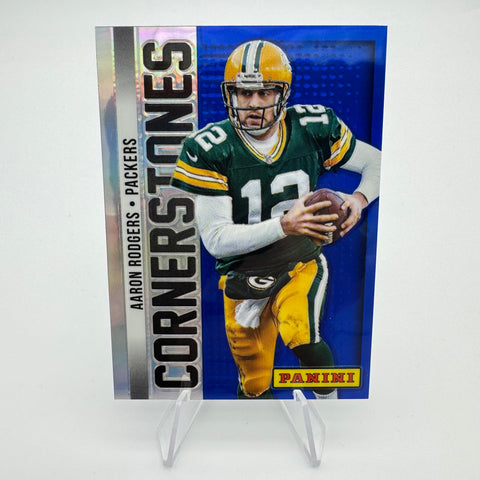 Aaron Rodgers 2013 Panini Prizm Cornerstones Blue Prizm
