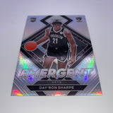 Day'ron Sharpe 2021-22 Panini Prizm Emergent RC Silver Prizm