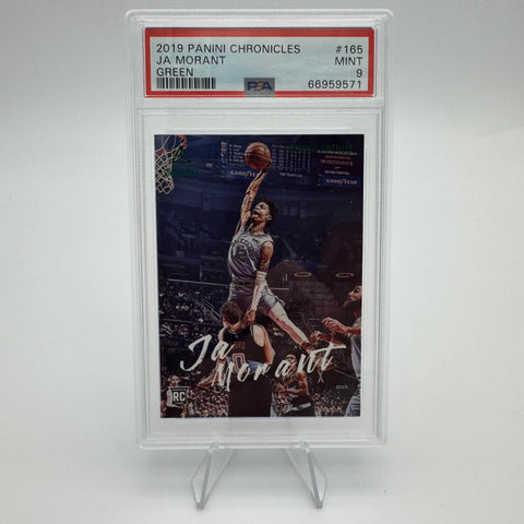 PSA 9 Ja Morant 2019 Panini Chronicles RC Green Parallel