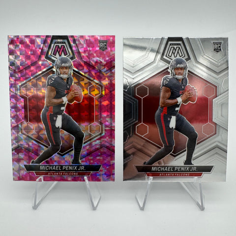 Michael Penix 2024 Panini Mosaic RC Pink Camo Prizm