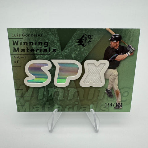 Luis Gonzalez 2007 SPx Winning Materials Green /175