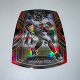 Michael Vick 2020 Panini Select Red Prizm Die Cut Club Level