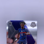 Eduardo Camavinga 2021 Panini Mosiac RC Silver Reactive Prizm