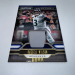 Russell Wilson 2019 Panini Playbook Fabled Fabric Prime /49