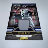 Russell Wilson 2019 Panini Playbook Fabled Fabric Prime /49