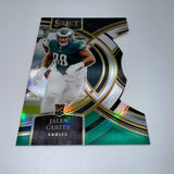 Jalen Carter 2023 Panini Select RC Premier Level Black Green Prizm Die Cut