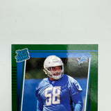 Penei Sewell 2021 Panini Donruss Rated Rookie Green Press Proof