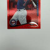 Joe Mauer 2014 Topps Red Hot Foil