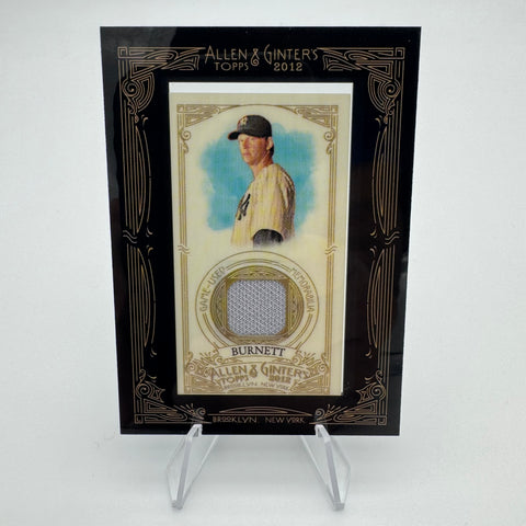 AJ Burnett 2012 Topps Allen & Ginter Framed Mini Relic