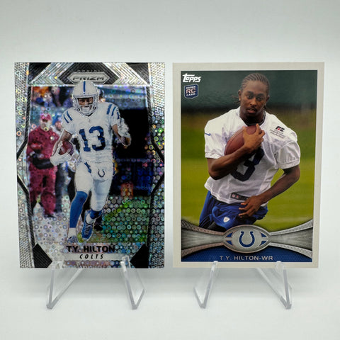 TY Hilton 2012 Topps RC Silver Disco Prizm Lot