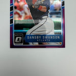 Dansby Swanson 2017 Panini Optic Rated Rookie Purple Prizm