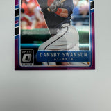 Dansby Swanson 2017 Panini Optic Rated Rookie Purple Prizm