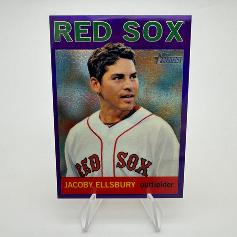 Jacoby Ellsbury 2013 Topps Hertitage Chrome Purple Refractor