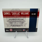 Cadillac Williams 2005 Topps Draft Picks Senior Standouts Jersey Relic