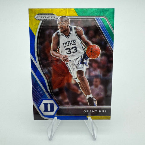 Grant Hill 2021 Panini Prizm DP Choice Blue Yellow Green Prizm