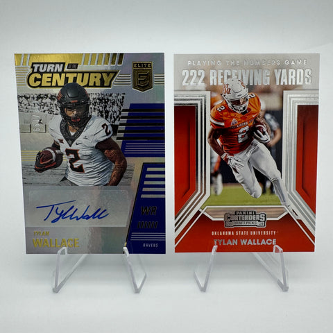 Tylan Wllace 2021 Panini Donruss Elite Turn of the Century Rookie Auto /199