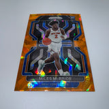 Miles McBride 2021-22 Panini Prizm RC Orange Cracked Ice