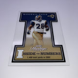 Marshall Faulk 2003 Playoff Prestige Inside the Numbers /2002