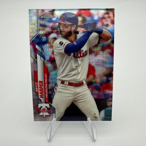 Bryce Harper 2020 Topps Chrome X-Fractor
