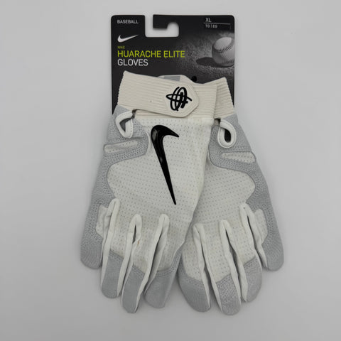 Nike Huarache Elite Batting Gloves White