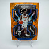 Miles McBride 2021-22 Panini Prizm RC Orange Cracked Ice