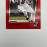 Kyle Pitts 2021 Panini Donruss Rated Rookie Press Proof Red