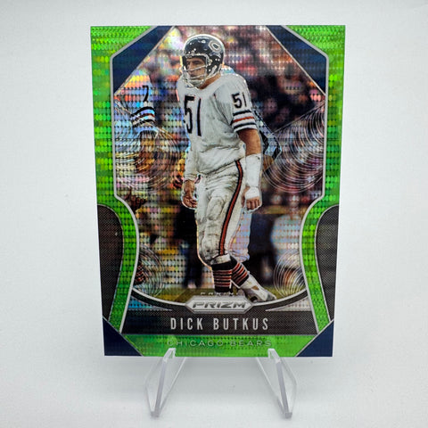 Dick Butkus 2019 Panini Prizm Neon Green Pulsar
